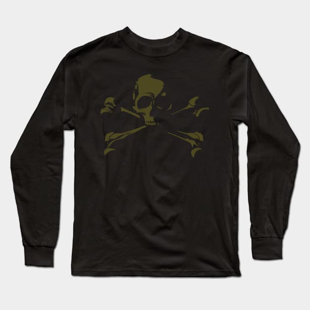 SKULL Long Sleeve T-Shirt by upursleeve